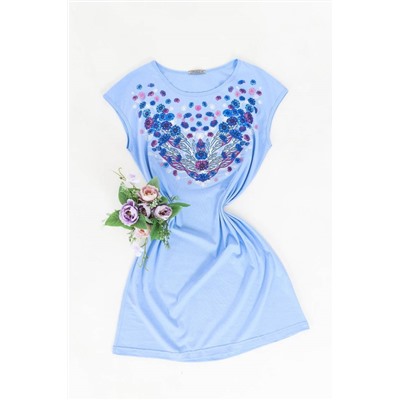 Женская ночная сорочка Аквамарин (Голубой)