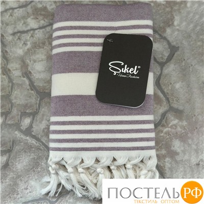PL036/S01 Пляжное полотенце пештемаль 100% хлопок Sultan фиолетовый (50*90)