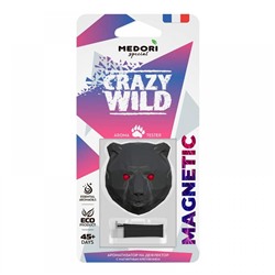 Меловой авто-парфюм на дефлектор 3D Medori Crezy Wild Magnetic