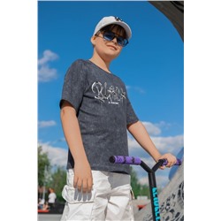 Фуфайка (футболка) для мальчика РИВЬЕРА-2 (Графитовый)