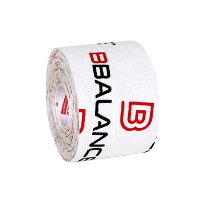 Кинезио тейп BBTape™ 5 см × 5 м белый с лого