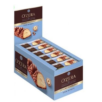 «O'Zera», батончик Creamy-Hazelnut, 23 г (упаковка 24 шт.) KDV