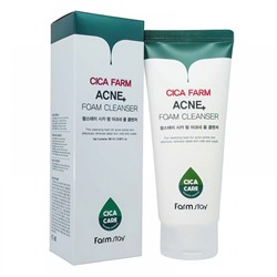 Очищающая пенка с центеллой азиатской для проблемной кожи FarmStay Cica Farm Acne Foam Cleanser 180ml