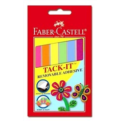 Клеящие подушечки "TACK-IT" цветные 50г. Faber-Castell FC187094