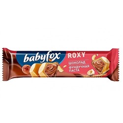 Батончик вафельный BabyFox Roxy шоколад/фундучная паста 18,2г/KDV ( заказ по 4 шт)