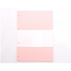 Блок сменный 50л к общим тетрадям А4 клетка (розовые)