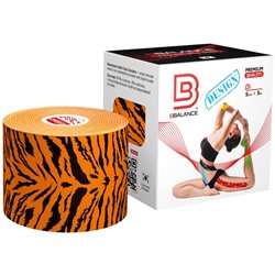 Кинезио тейп BBTape™ 5 см × 5 м тигр