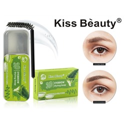 Воск для укладки бровей Kiss Beauty 3D Eyebrow Styling Soap Aloe, 10 г