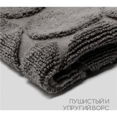 Полотенце для ног Софатекс в ванную 50х70 см (Серый)