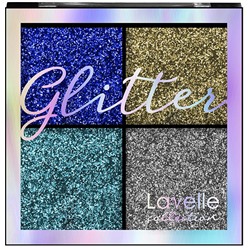 LavelleCollection Тени 4-цветные для век Glitter тон 01 Королевская роскошь