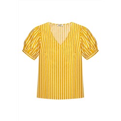 Блузка в полоску, цвет жёлтый