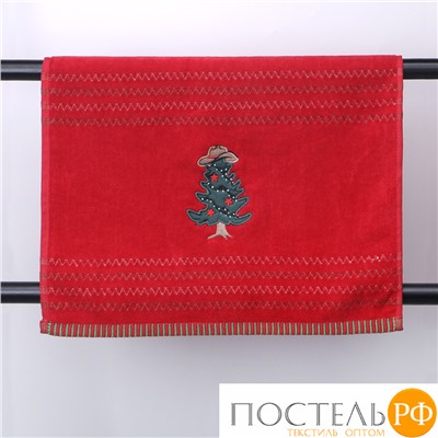 Полотенце Arya с Вышивкой Рождество 40x60 Jangle Красный