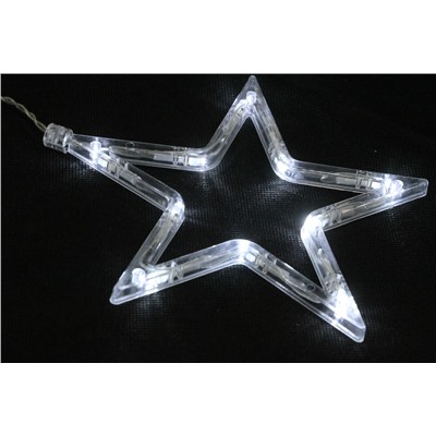 Гирлянда Электрическая LED звезды 2,3м. белая 11-3 соединяемая 220В, контроллер