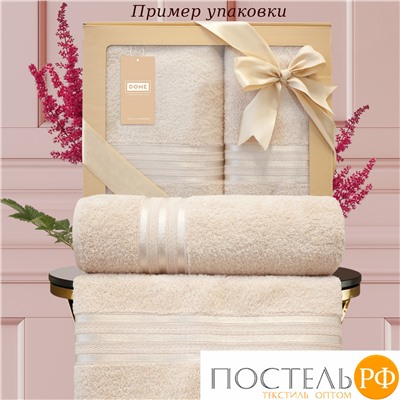 Набор из 2 велюровых полотенец в подарочной коробке (50х85+70х135) Eleganta Aphrodite 500 г/м2, нежно-розовый