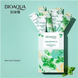 Ополаскиватель для полости рта в разовых саше BIOAQUA со вкусом МЯТЫ, 1 СТИК