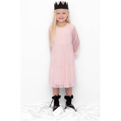 Милое платье для девочки К 5854/розовый жемчуг платье