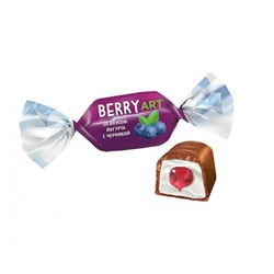Конфеты Berry Art желейные глазированные Йогурт-Черника 500г /KDV
