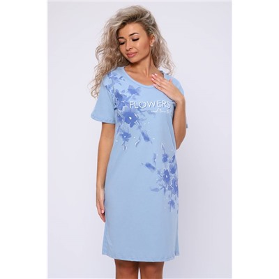 Женская ночная сорочка 59109 (Голубой)