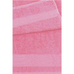Полотенце махровое 70х140 бордюр №120-пл. 375 гр/м2- (розовый, 224)