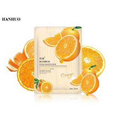 Тканевая маска с Апельсином против морщин Hanhuo Orange, 30 ml