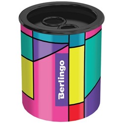 Точилка металлическая Berlingo, Color Block, 2 отверстия, с контейнером BBp_15S03