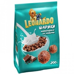 Leonardo готовый завтрак Шоколадные шарики 200 г/KDV