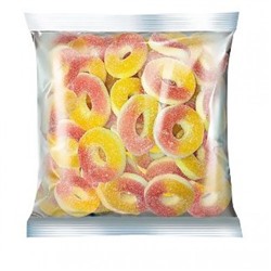 «KrutFrut», мармелад жевательный «Колечки со вкусом персика» (упаковка 0,5 кг) KDV