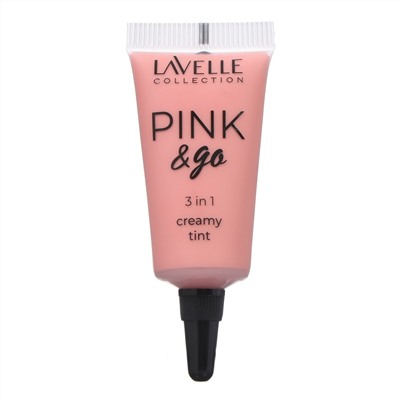 LavelleCollection Кремовый Тинт ,тон 02 для щек, губ и глаз PINK & GO 3 in1