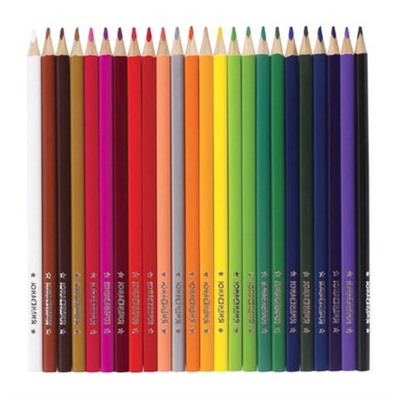 Карандаши цветные 24 цвета Сладкие истории трехгранные