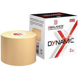 Нейлоновый кинезио BBTape™ Dynamic Tape 5 см × 5 м бежевый