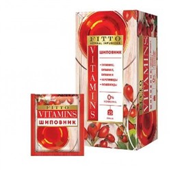 «Fitto», чай травяной Vitamins. Шиповник, 25 пакетиков, 37,5 г KDV