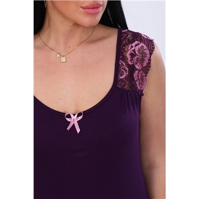 Женская ночная сорочка 38197 (Фиолетовый)