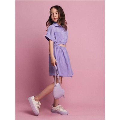 Платье фиолетового цвета для девочки 11321SS24 Vulpes