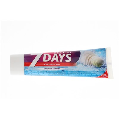 Зубная паста 7 DAYS Rezolut 100мл Крепкие зубы /24шт