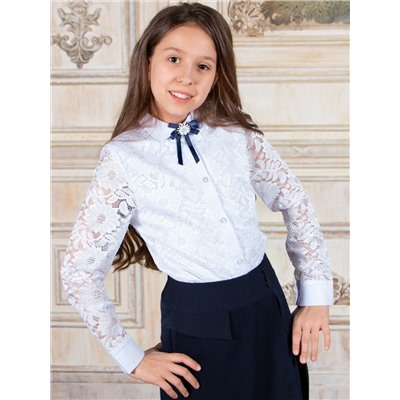 Блузка для девочки длинный рукав Соль&Перец SP008.1