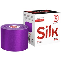 Кинезио тейп BBTape™ SILK 5 см × 5 м фиолетовый