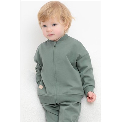 Куртка зелёного цвета для мальчика КР 302411/зеленый мох к460 жакет