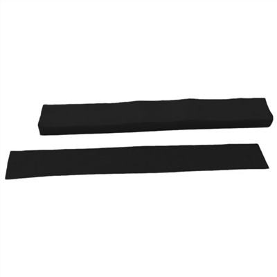 Nail Art Набор одноразовых воротничков, без липкого слоя, мягкие, 7 x 40 см, 100 шт., черный