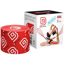 Кинезио тейп BBTape™ 5 см × 5 м лого красный NEW