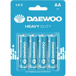 Батарейки солевые DAEWOO Heavy Duty, R6/4BL