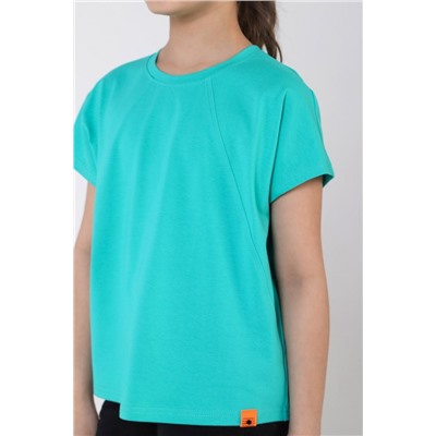 Фуфайка (футболка) для девочки ГРЕТТА-1 (Ментоловый)
