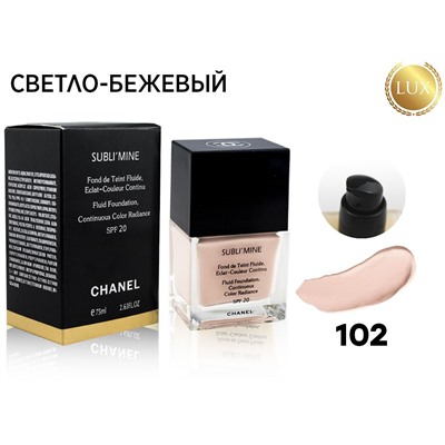 Тональный крем Chanel Sublimine, 75 ml, тон 102 (качество Люкс)