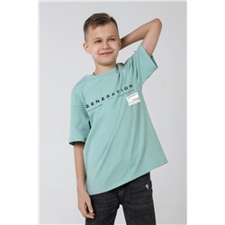 Фуфайка (футболка) для мальчика ЛЕОН-1 (Оливковый)