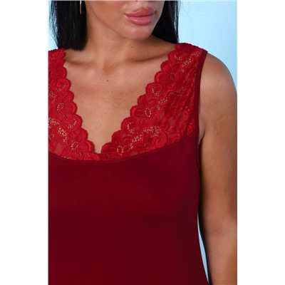 Женская ночная сорочка 6426 (Бордовый)
