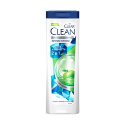Шампунь для волос "Clean by Clear" 2 в 1, против перхоти, 365 мл, в ассортименте
