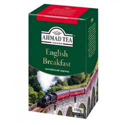 Чай черный Ахмад Ahmad Tea Английский завтрак, 100 гр. Акция 2шт+1шт Чай Ahmad Tea,Кардамон 100 гр подарок