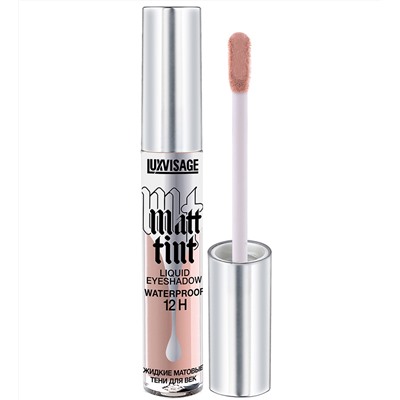 LuxVisage Тени жидкие матовые Matt tint waterproof 12H, тон 102 dusty rose