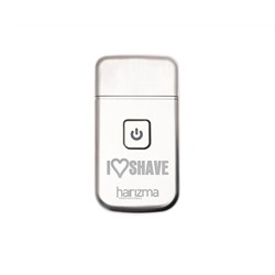 Harizma Компактный шейвер для стрижки и бритья волос / I Love Shave h10124, аккумулятор, серебристый