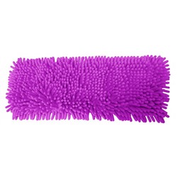 Сменный блок (насадка) из микрофибры-лапша для швабры с эластичными карманами для швабры флеттер Умничка, цвет фиолетовый, 44х15 см