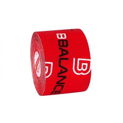 Тейп кинезио BBTape™ размера 5 см × 5 м красный лого